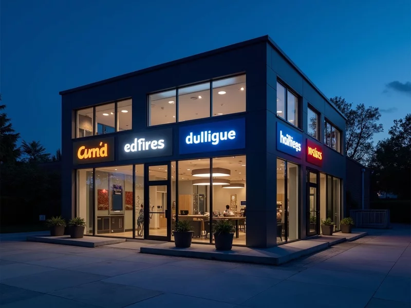 illuminated office signs to enhance visibility